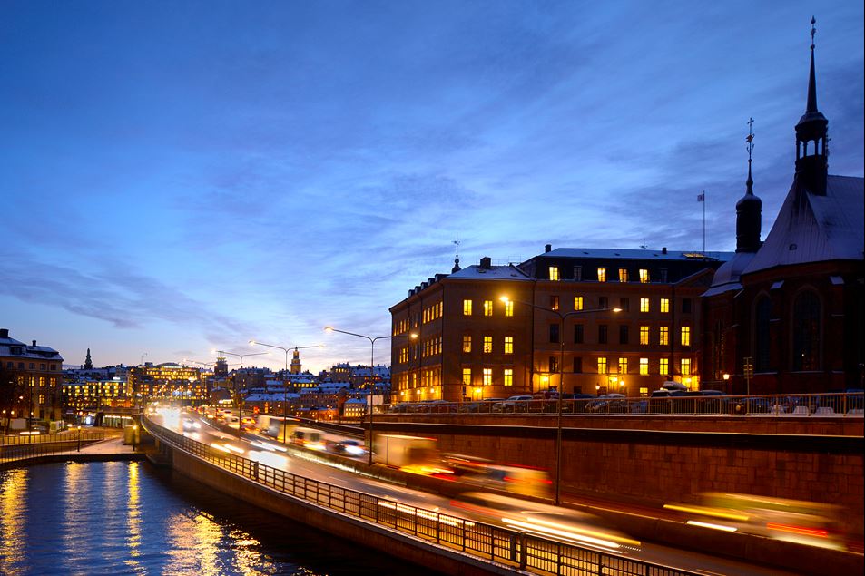 Centralbron at dawn